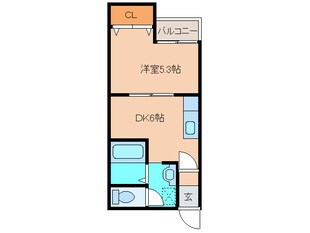 DEAR・FLAT周船寺の物件間取画像